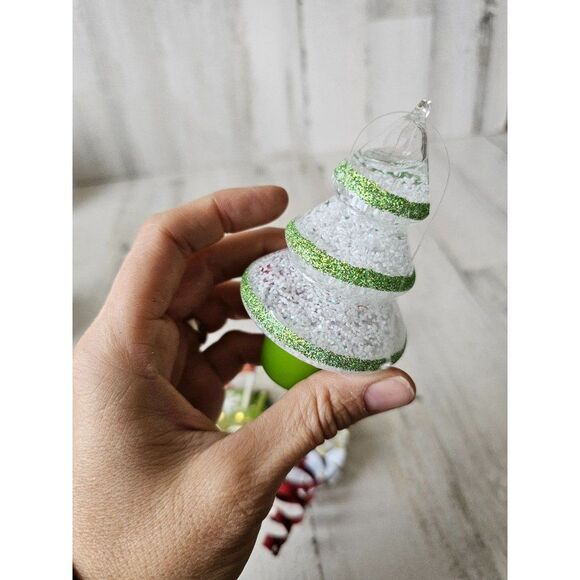 Metal Santa mailbox ornament tree snow globe Xmas set - Picture 12 of 12